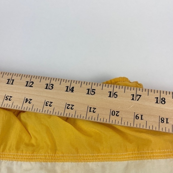 Sand N Sun Swim Trunks Mens Large 36/38 Yellow Blue Striped - Picture 5 of 8